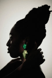 Monies Nebu Earring, Green - Essential Elements Chicago