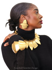 Monies Olia Earrings, Goldfoil - Essential Elements Chicago