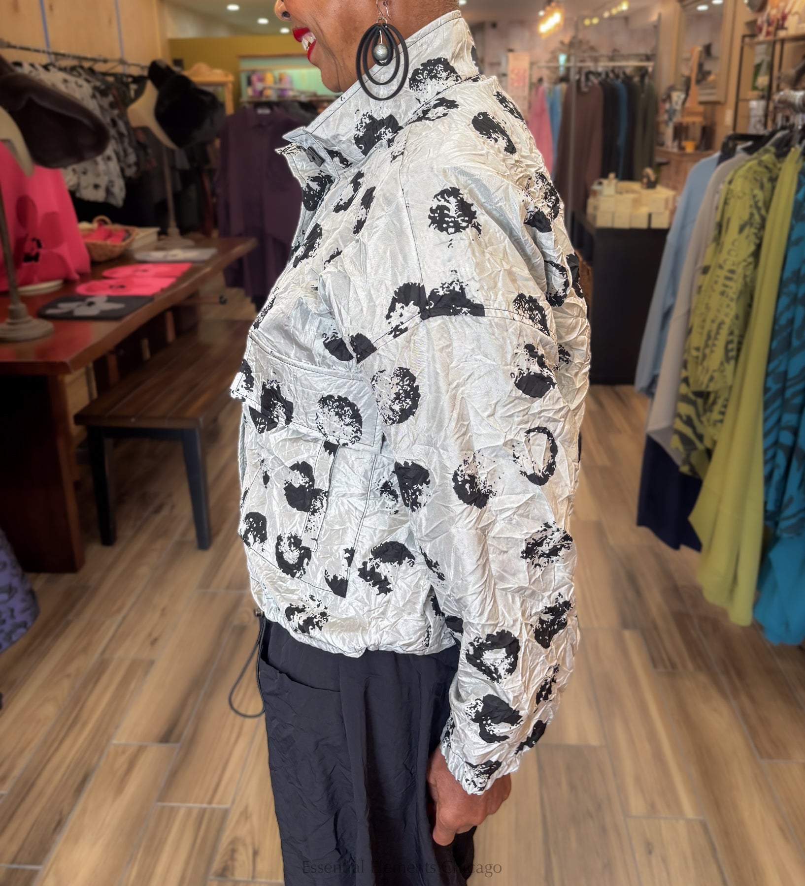Moonlight Crinkle Dot Jacket