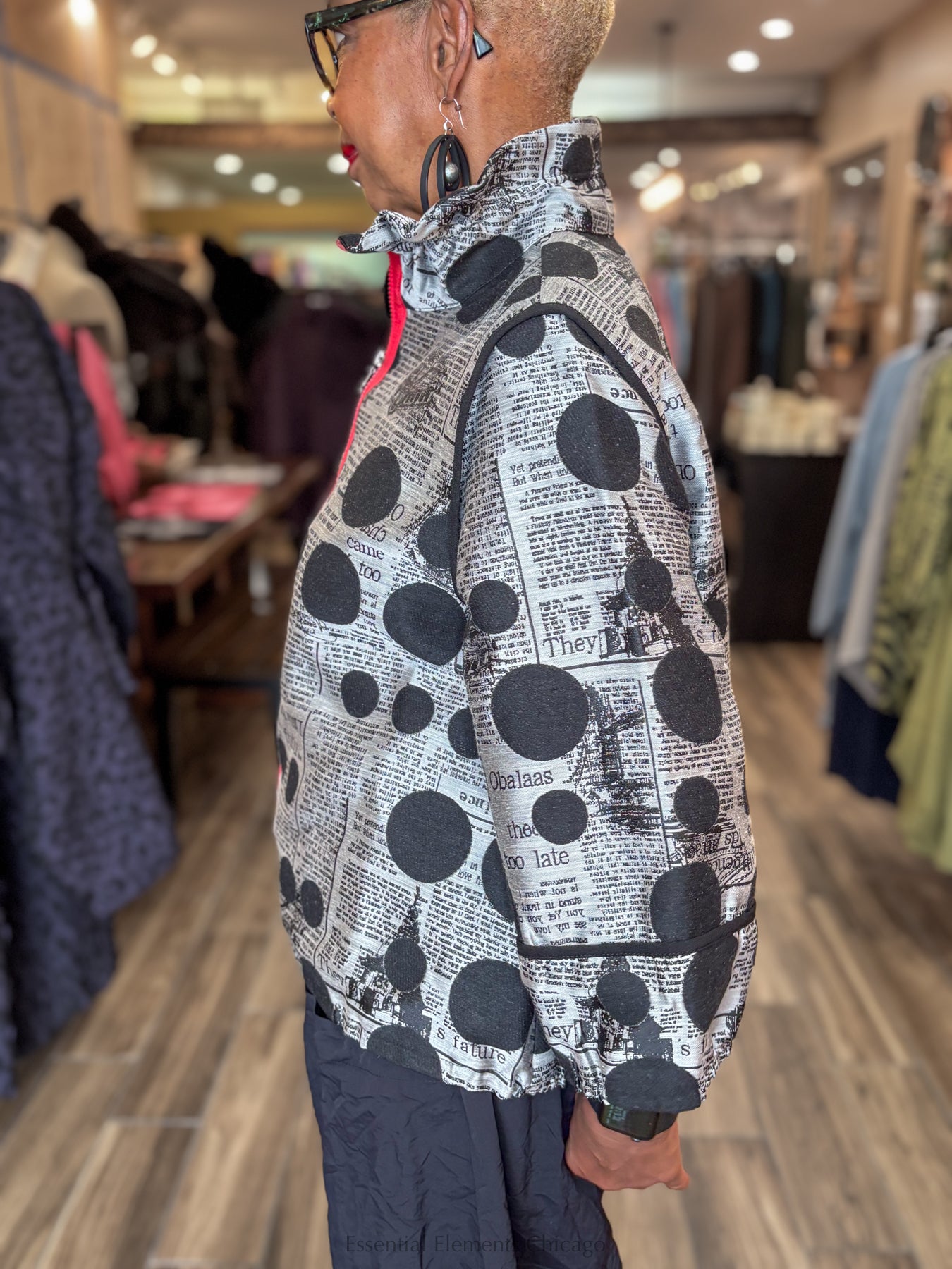 Moonlight Dotted News Jacket