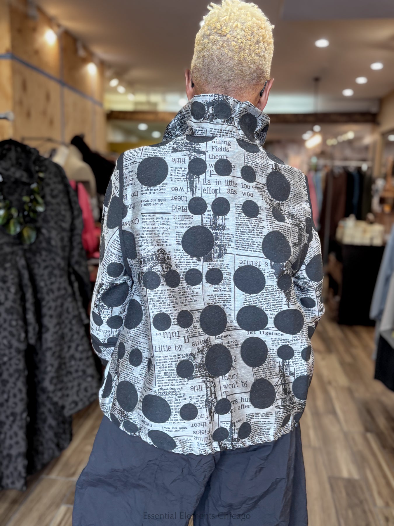 Moonlight Dotted News Jacket