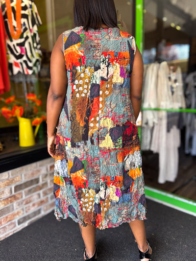 Moonlight Mixed Pattern Dress - Essential Elements Chicago