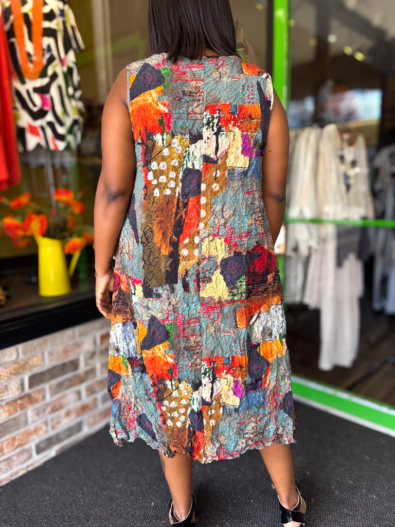 Moonlight Mixed Pattern Dress - Essential Elements Chicago