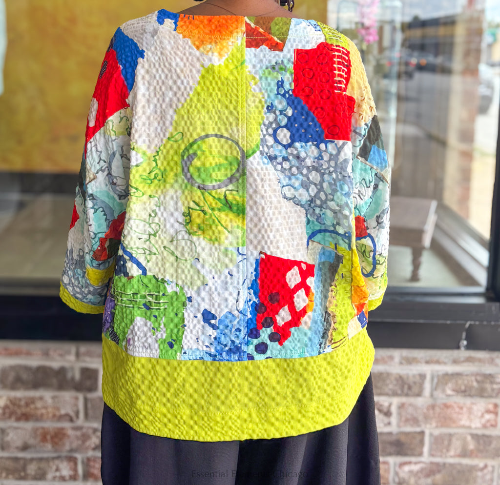 Moonlight Mixed Print Tunic - Essential Elements Chicago