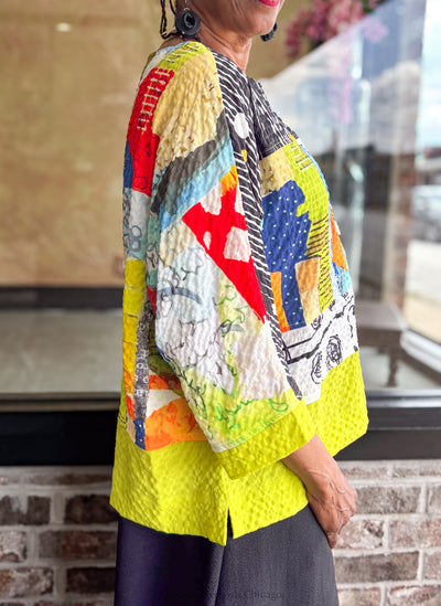 Moonlight Mixed Print Tunic - Essential Elements Chicago