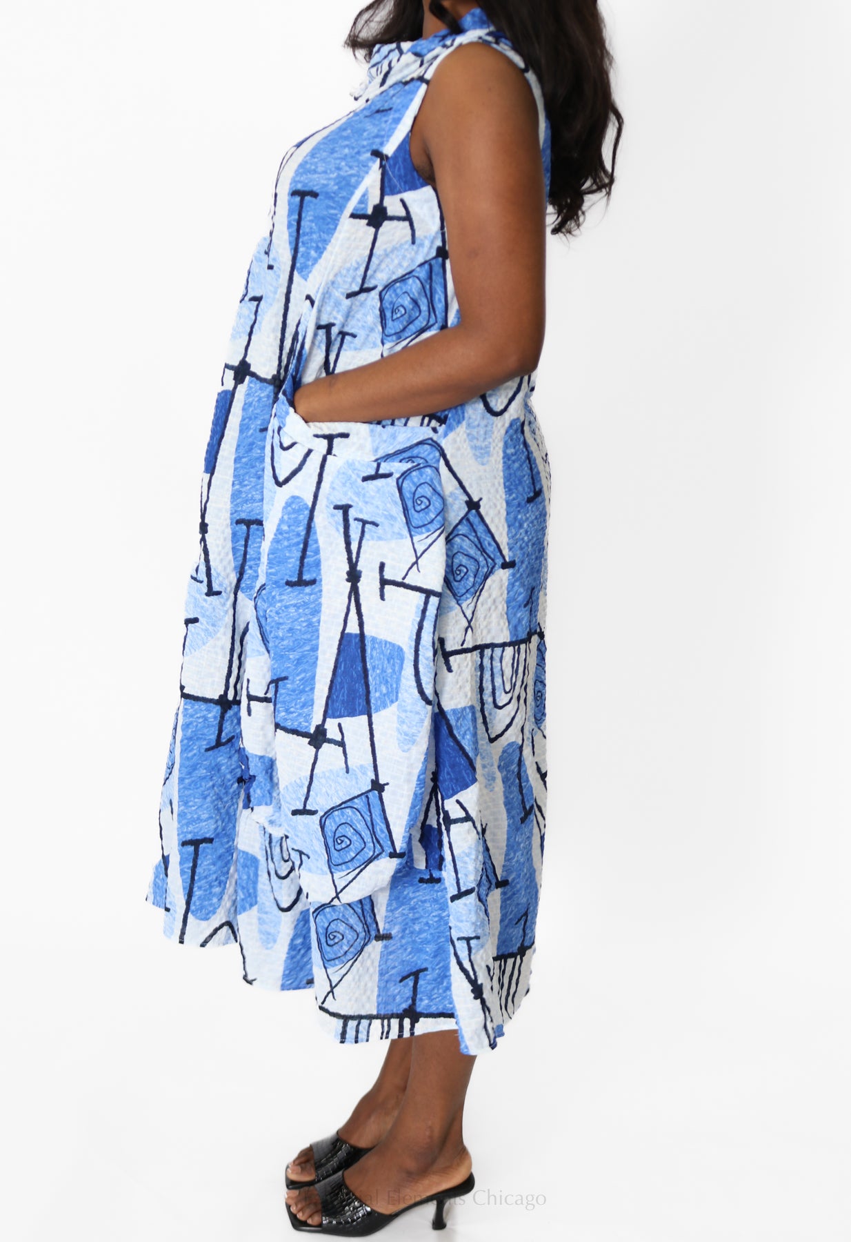 Moonlight Sleeveless Cowl Dress