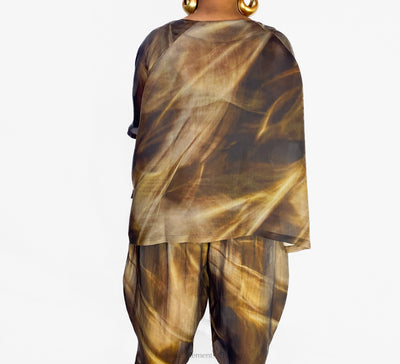 Moyuru Fluid Top, Brown - Essential Elements Chicago