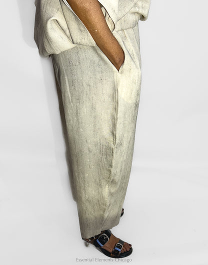 Moyuru Textured Pants, Grey - Essential Elements Chicago