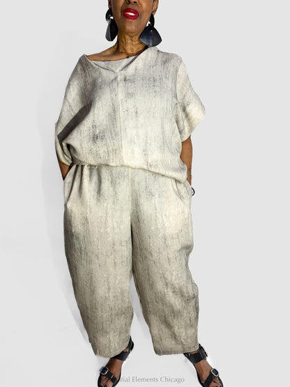 Moyuru Textured Top, Grey - Essential Elements Chicago