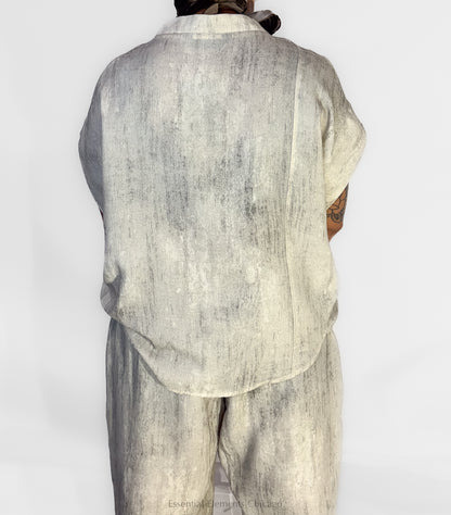 Moyuru Textured Top, Grey - Essential Elements Chicago