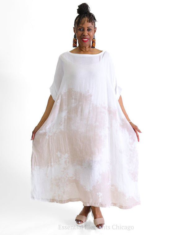 Moyuru Watercolor Dress Gray Medium Clothing - Dress by Moyuru | Essential Elements Chicago