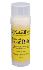 Naked Bee Orange Blossom Honey Restoration Foot Balm 2oz - Essential Elements Chicago