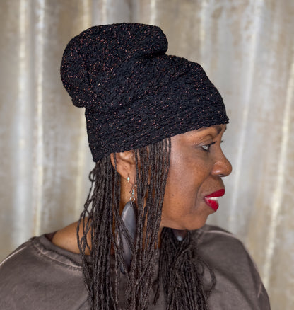 Night Copper Lurex Beanie - Essential Elements Chicago