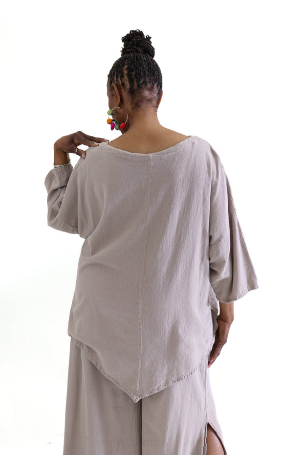 Oh My Gauze Aruba Top Taupe Clothing - Top by Oh My Gauze | Essential Elements Chicago
