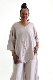 Oh My Gauze Aruba Top Taupe Clothing - Top by Oh My Gauze | Essential Elements Chicago