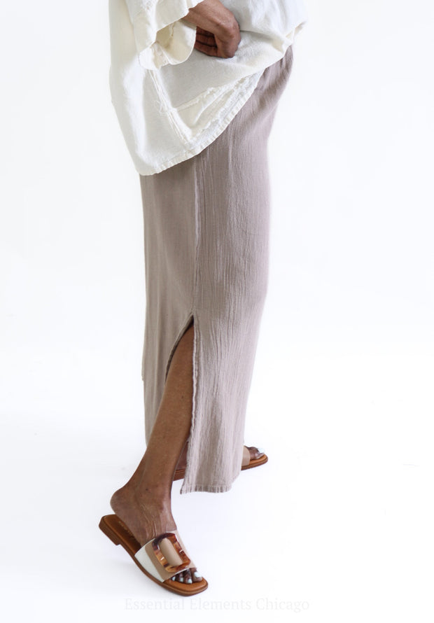 Oh My Gauze Kate Pant Taupe 3 (16-18) Clothing - Pant by Oh My Gauze | Essential Elements Chicago