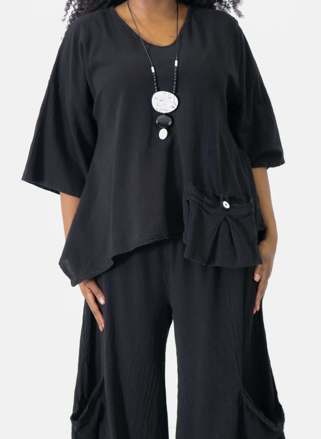 Oh My Gauze Pocket Top - Essential Elements Chicago