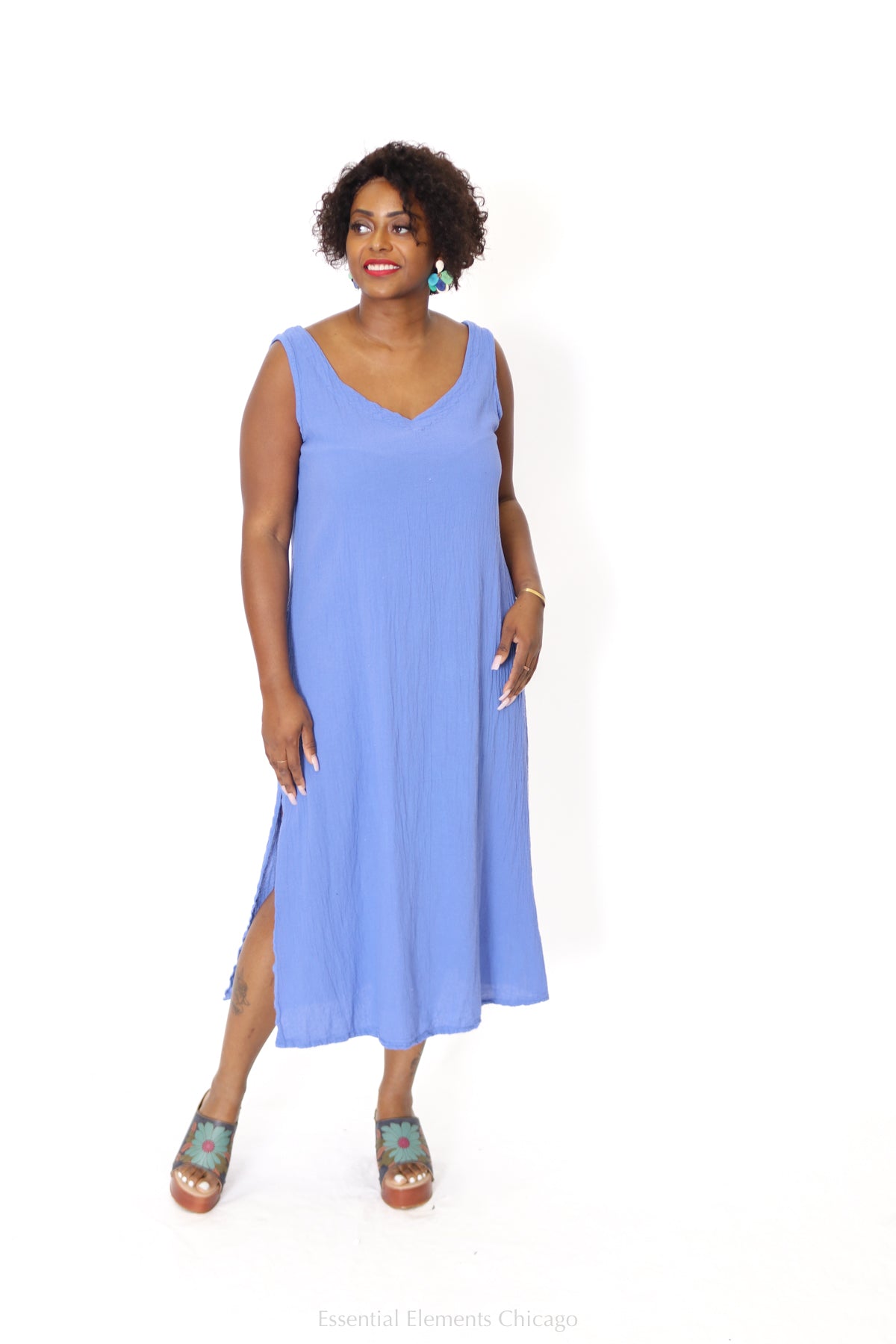 Oh My Gauze Sangria Dress - Essential Elements Chicago