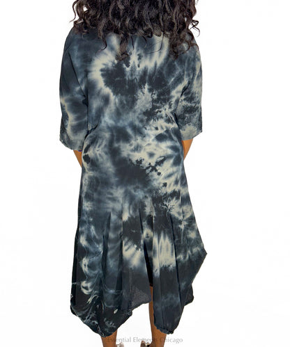 Oh My Gauze Shepard Dress, Marble Black - Essential Elements Chicago