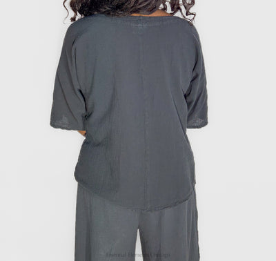 Om My Gauze Saint Top - Essential Elements Chicago