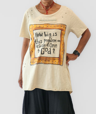 On A Scale of One to God Tee - Essential Elements Chicago