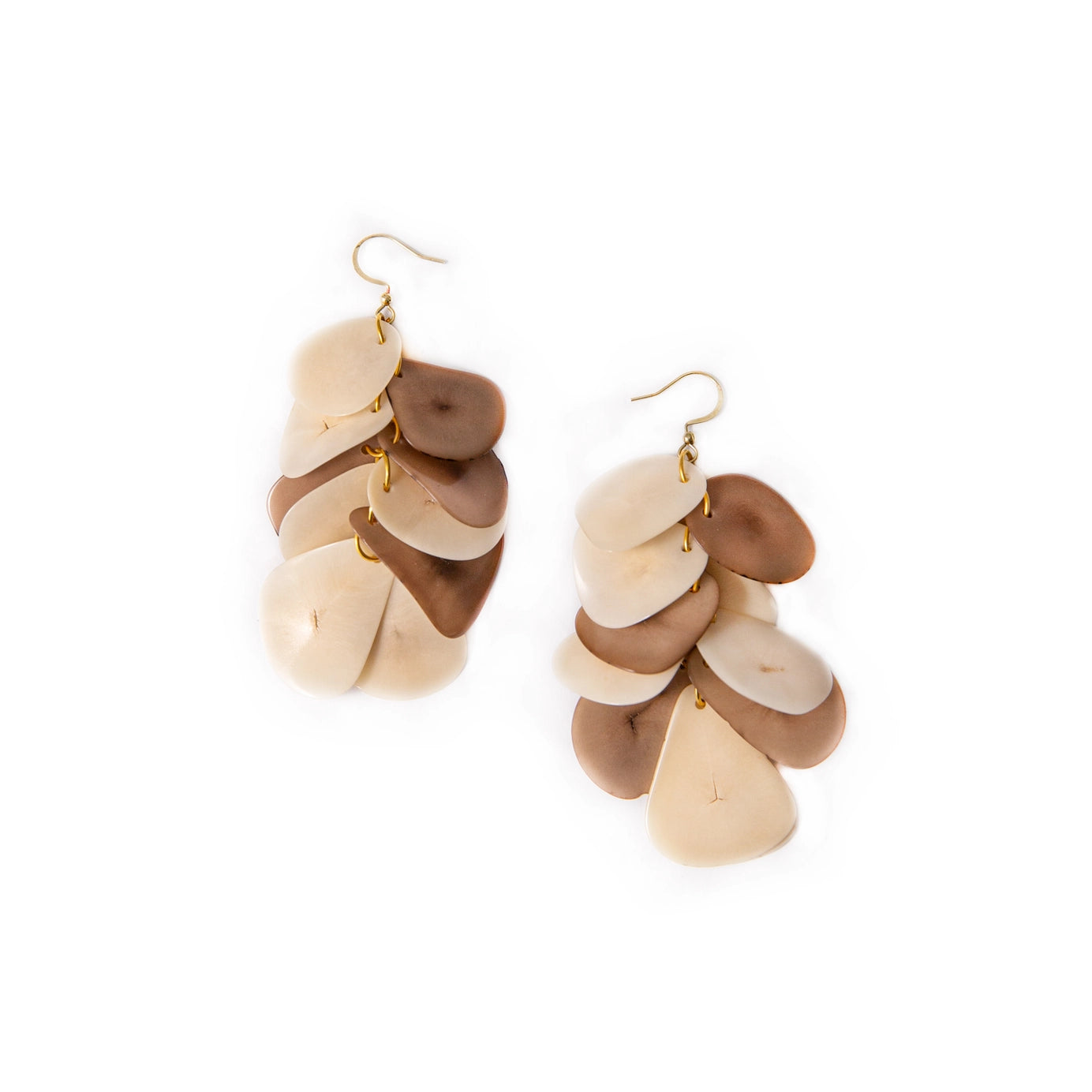 Organic Tagua Bailey Earrings - Essential Elements Chicago