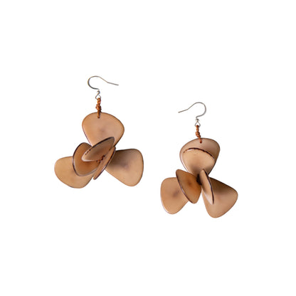 Organic Tagua Florence Earrings - Essential Elements Chicago