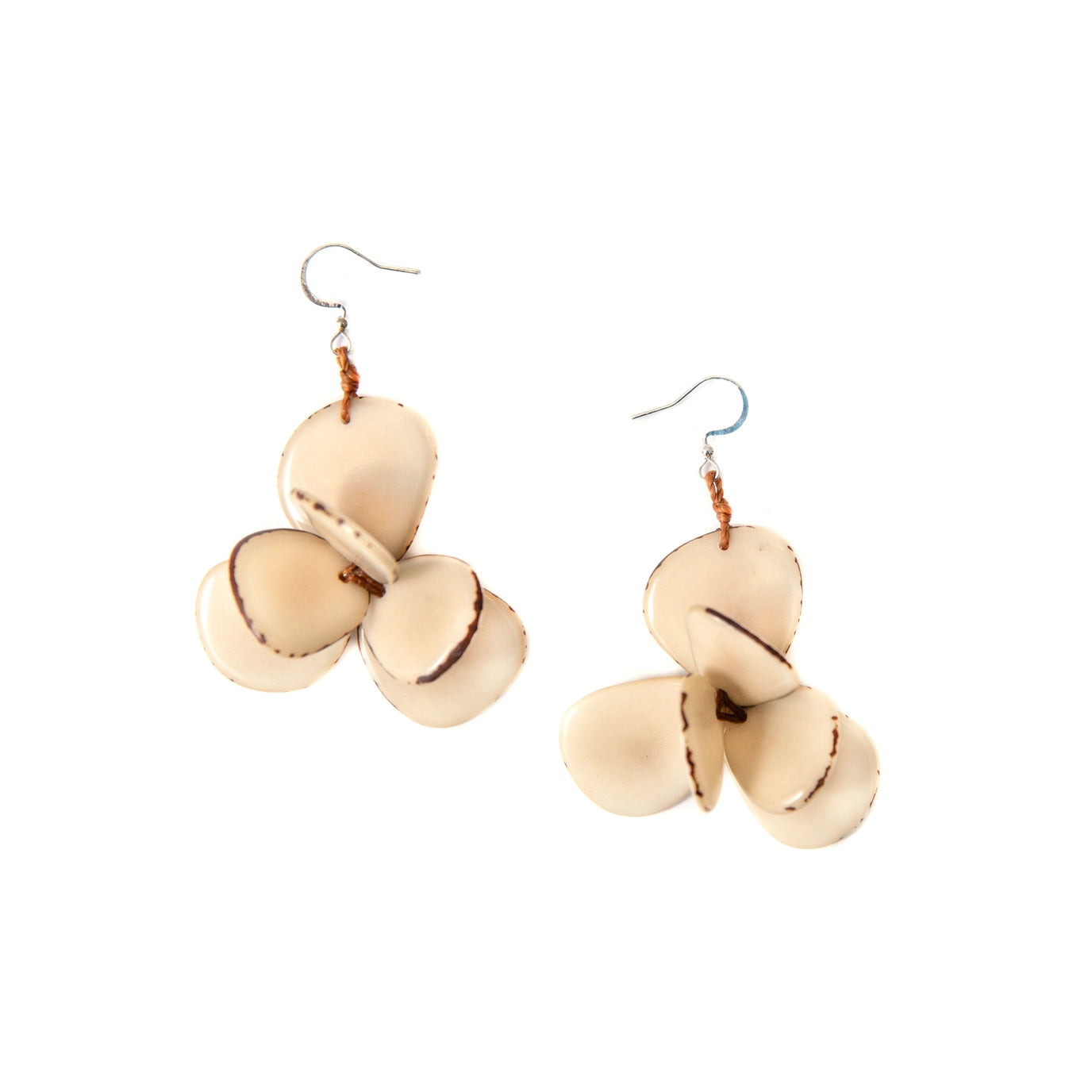 Organic Tagua Florence Earrings - Essential Elements Chicago