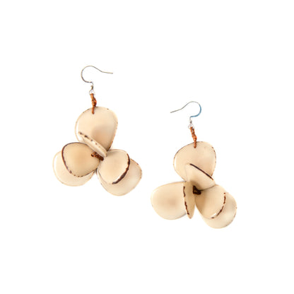 Organic Tagua Florence Earrings - Essential Elements Chicago