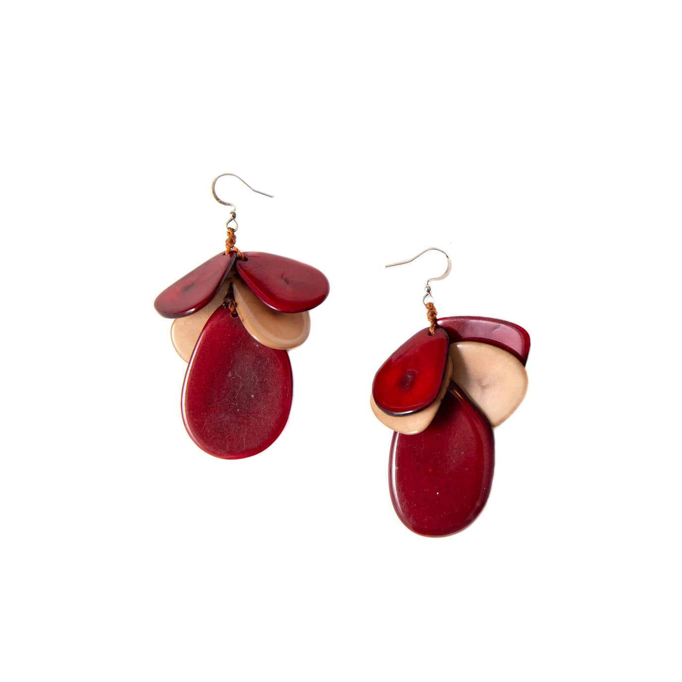 Organic Tagua Jordin Earrings - Essential Elements Chicago