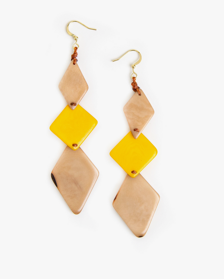 Organic Tagua Rae Earrings - Essential Elements Chicago