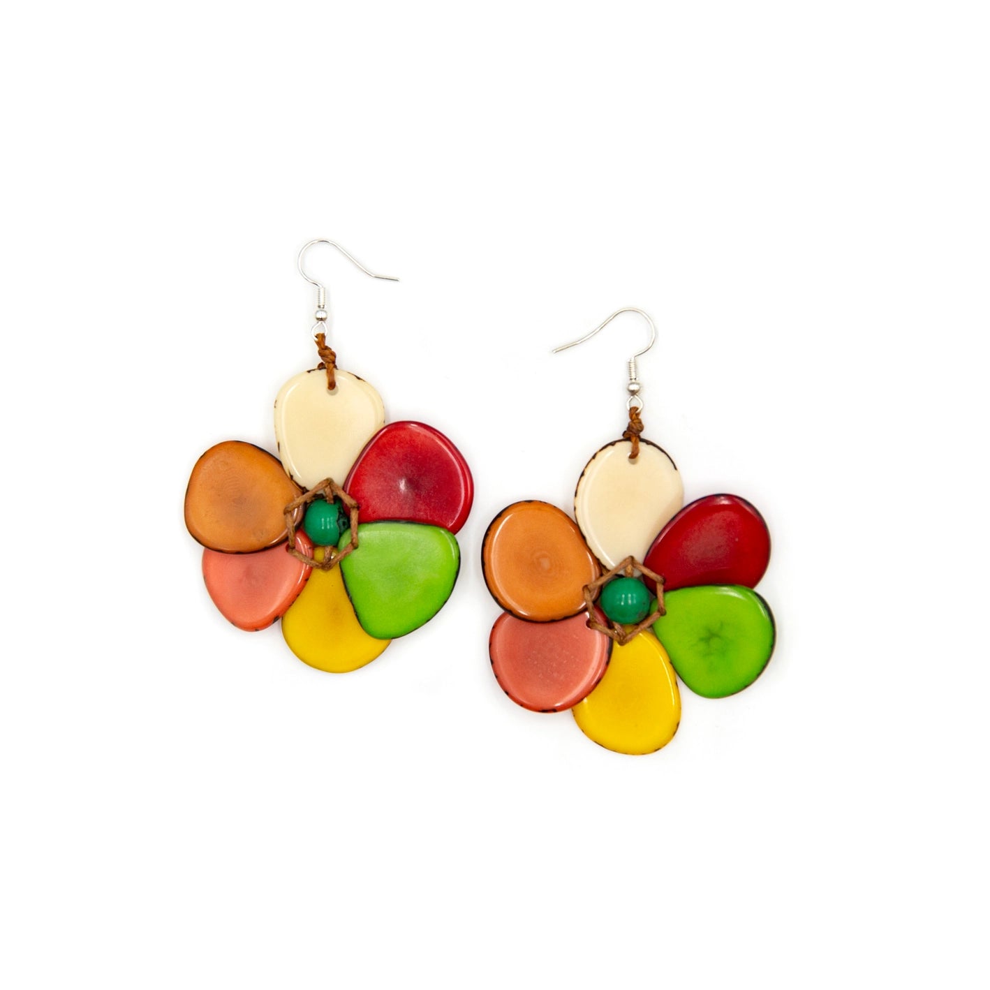 Organic Tagua Rosalia Earrings - Essential Elements Chicago