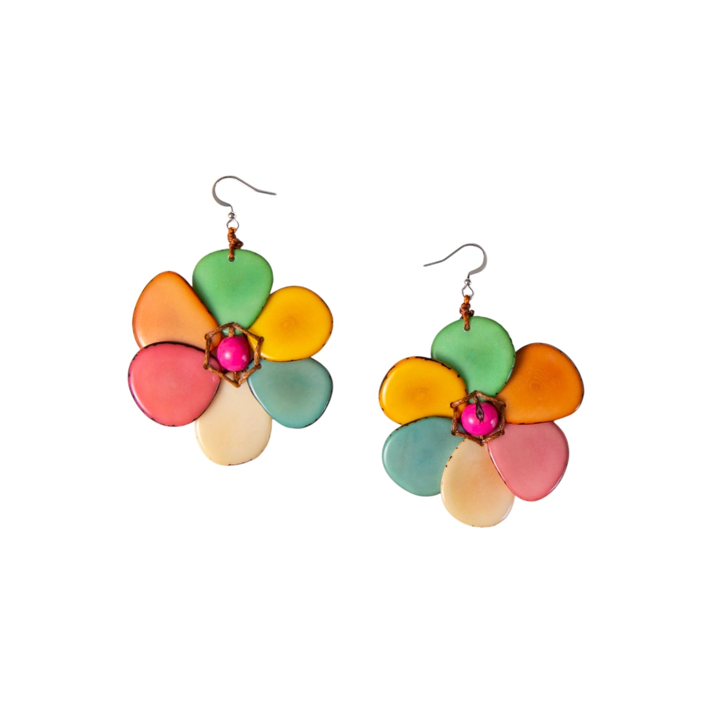 Organic Tagua Rosalia Earrings - Essential Elements Chicago