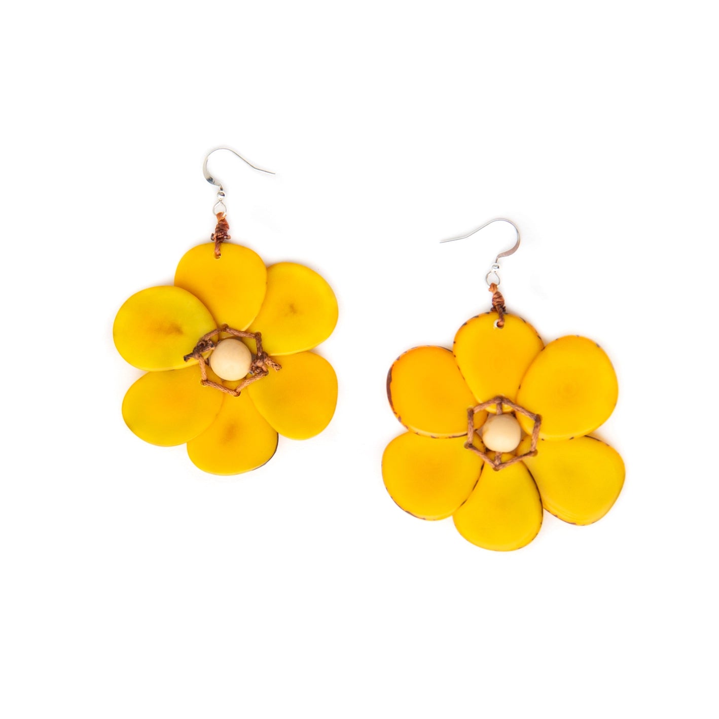 Organic Tagua Rosalia Earrings - Essential Elements Chicago