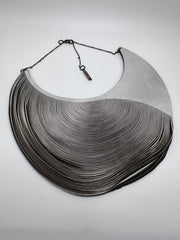 Oropopo Whorl Collar Necklace Silver Jewelry - Necklace by Oropopo | Essential Elements Chicago