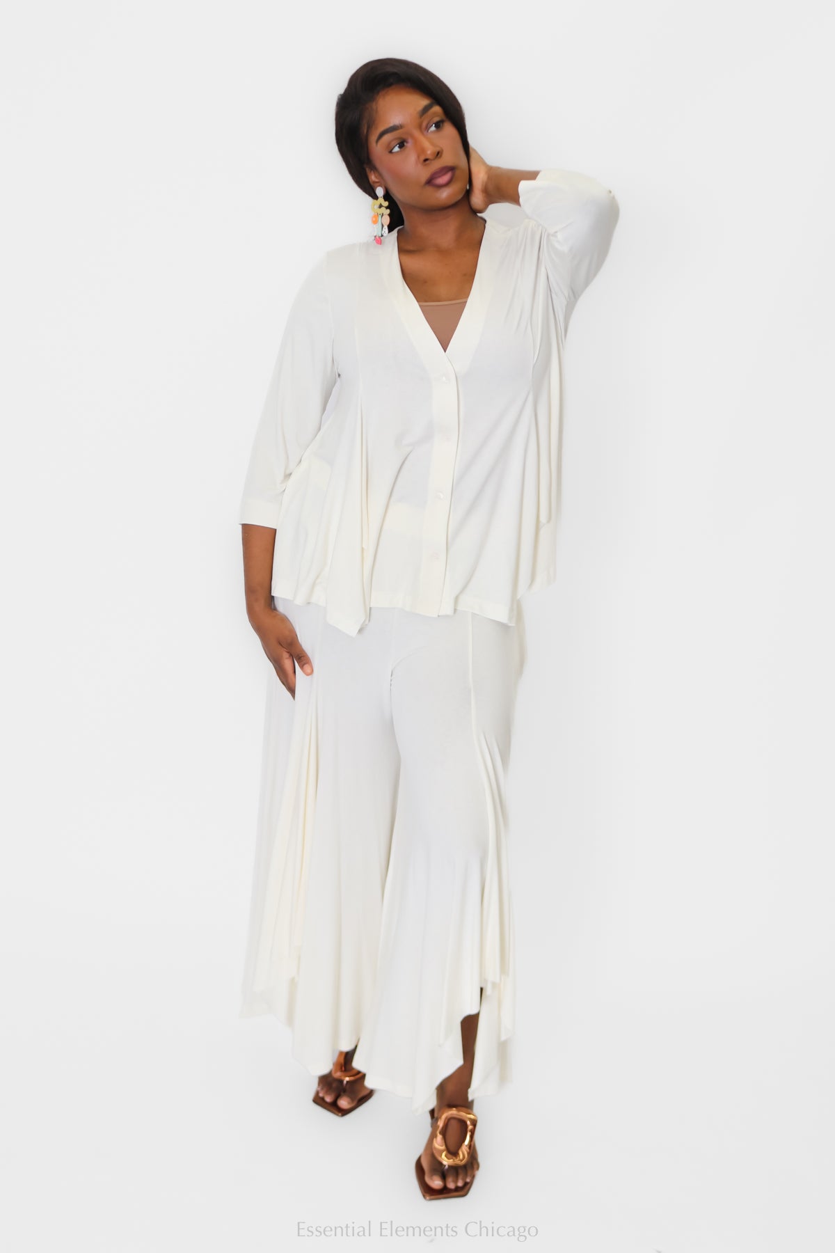 Ozai N Ku Cardigan Top - Essential Elements Chicago