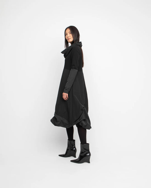 Ozai N Ku Gathered Dress & Cowl - Essential Elements Chicago