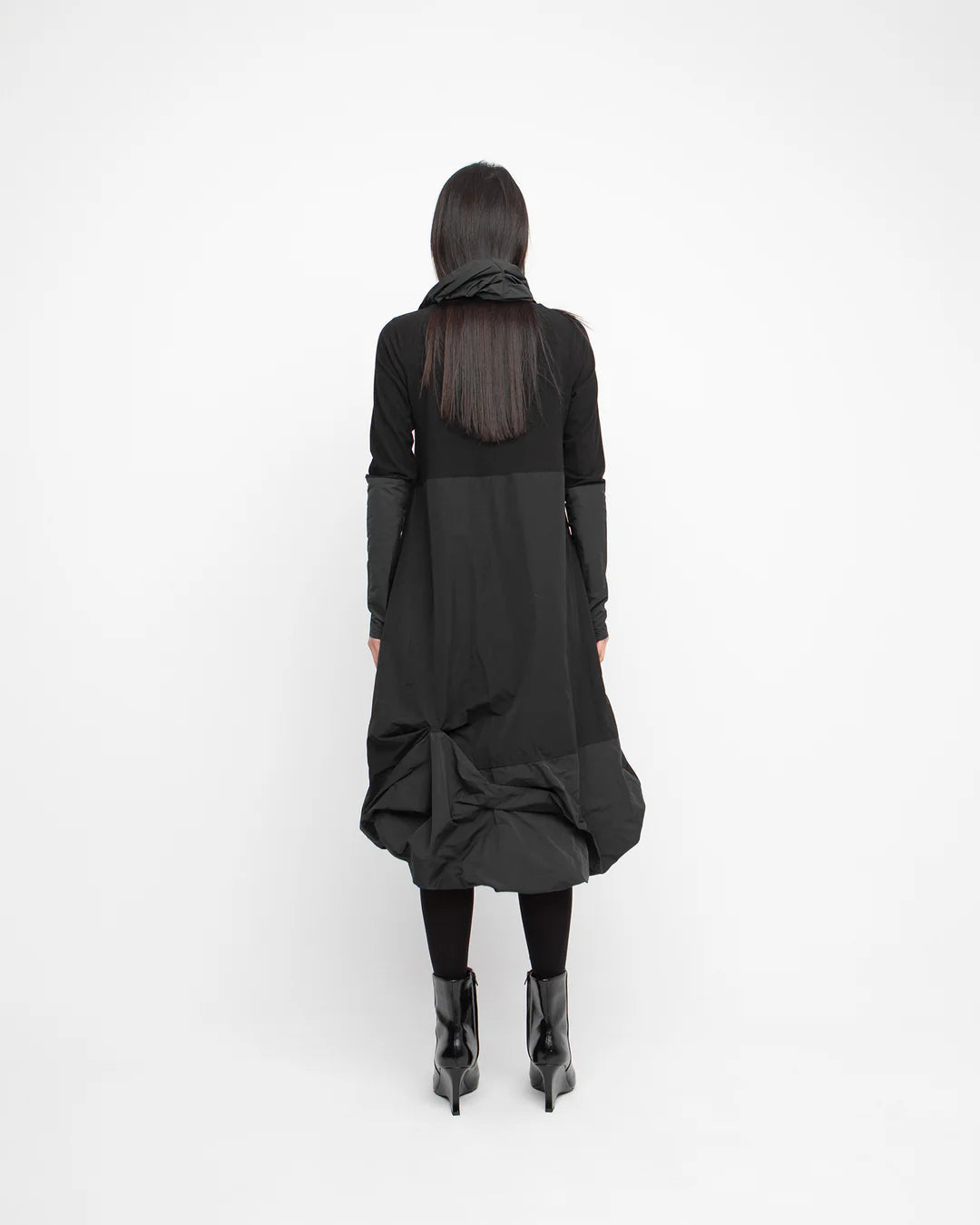 Ozai N Ku Gathered Dress & Cowl - Essential Elements Chicago