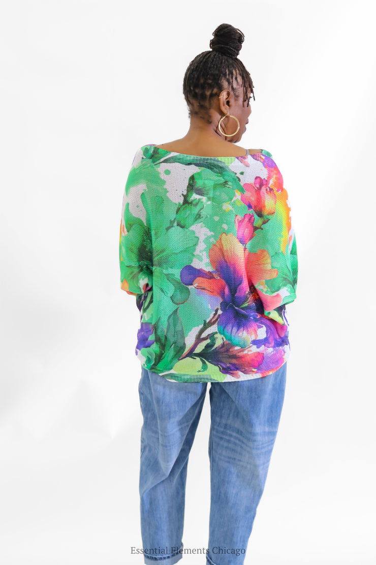 Paint Me a Flower Sweater - Essential Elements Chicago