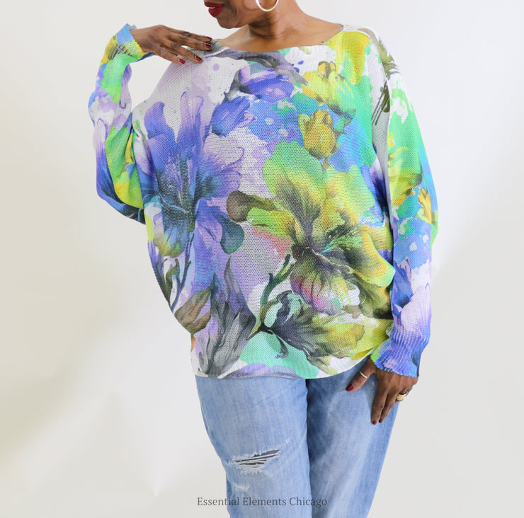 Paint Me a Flower Sweater - Essential Elements Chicago