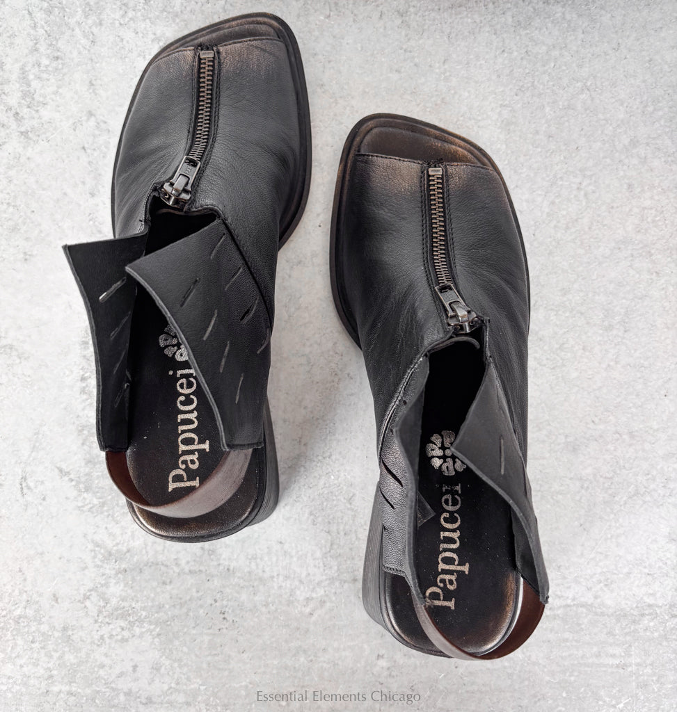 Papucei Besiana Sandal, Black - Essential Elements Chicago
