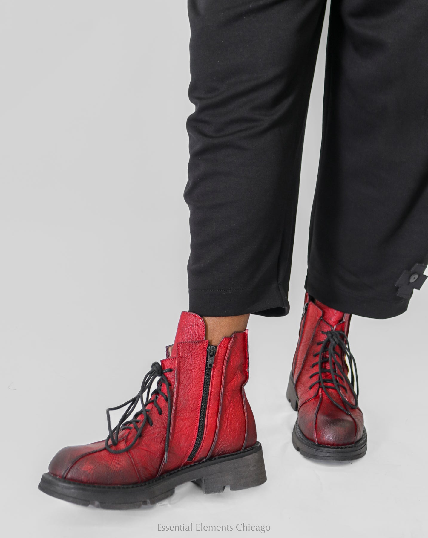 Papucei Seturry Boots - Red - Essential Elements Chicago