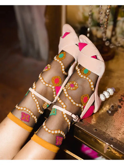 Sock Candy Pearls & Jewels Socks - Essential Elements Chicago
