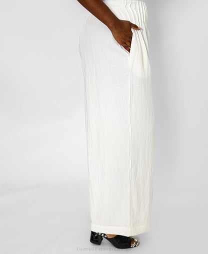 Pleated Wide Leg Pants - Essential Elements Chicago