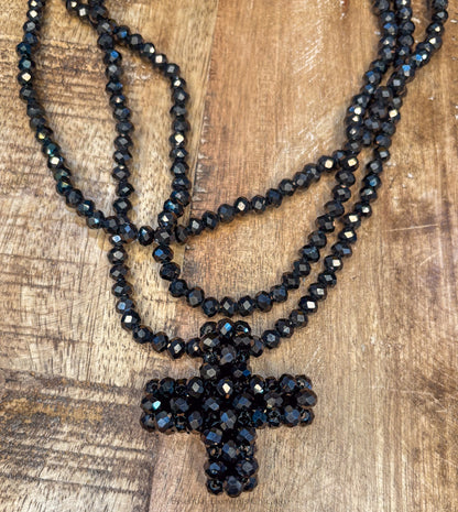 Pluslavie A Chain Necklace - Chocolate & Black - Essential Elements Chicago