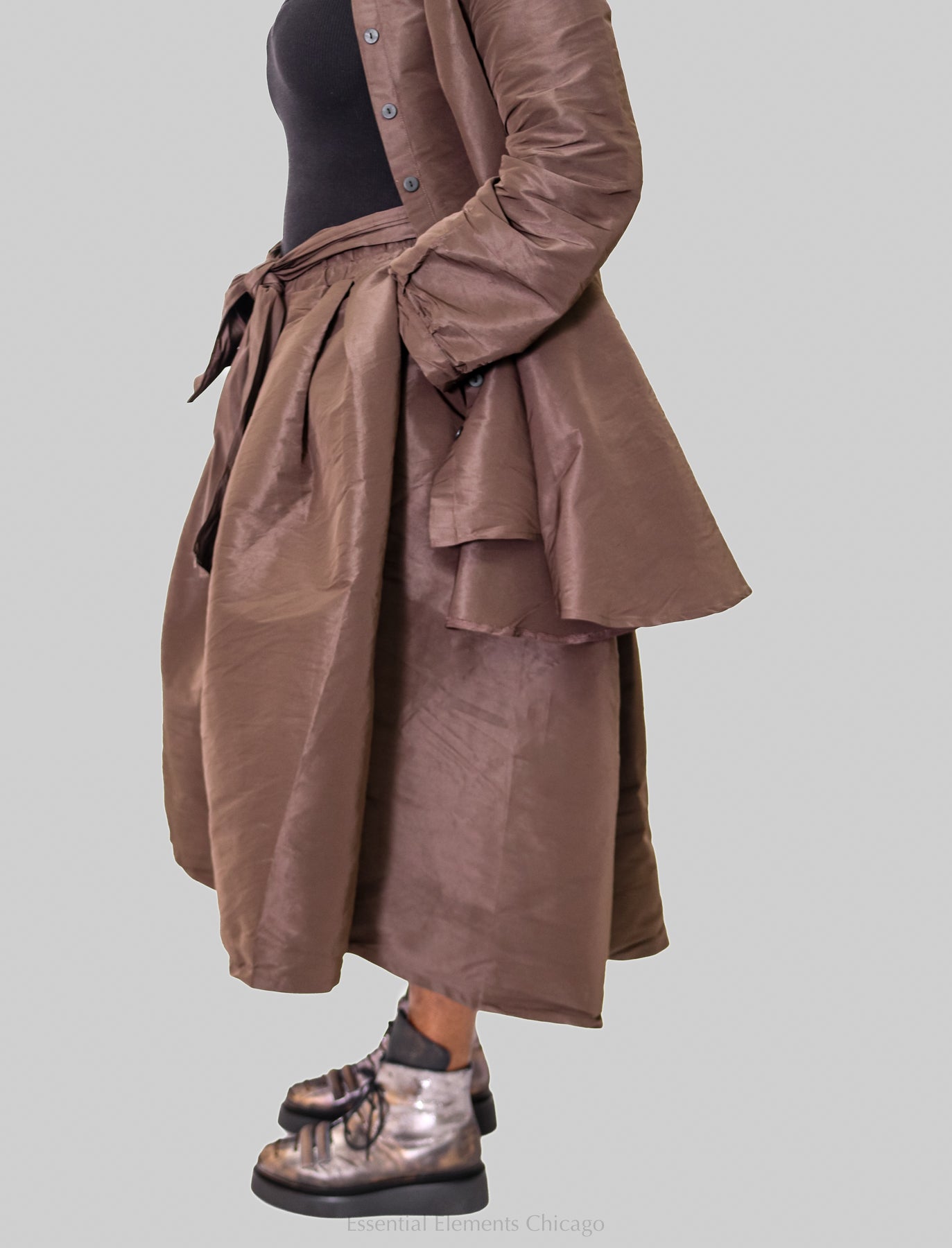 Pluslavie A New T Skirt, Chocolate - Essential Elements Chicago