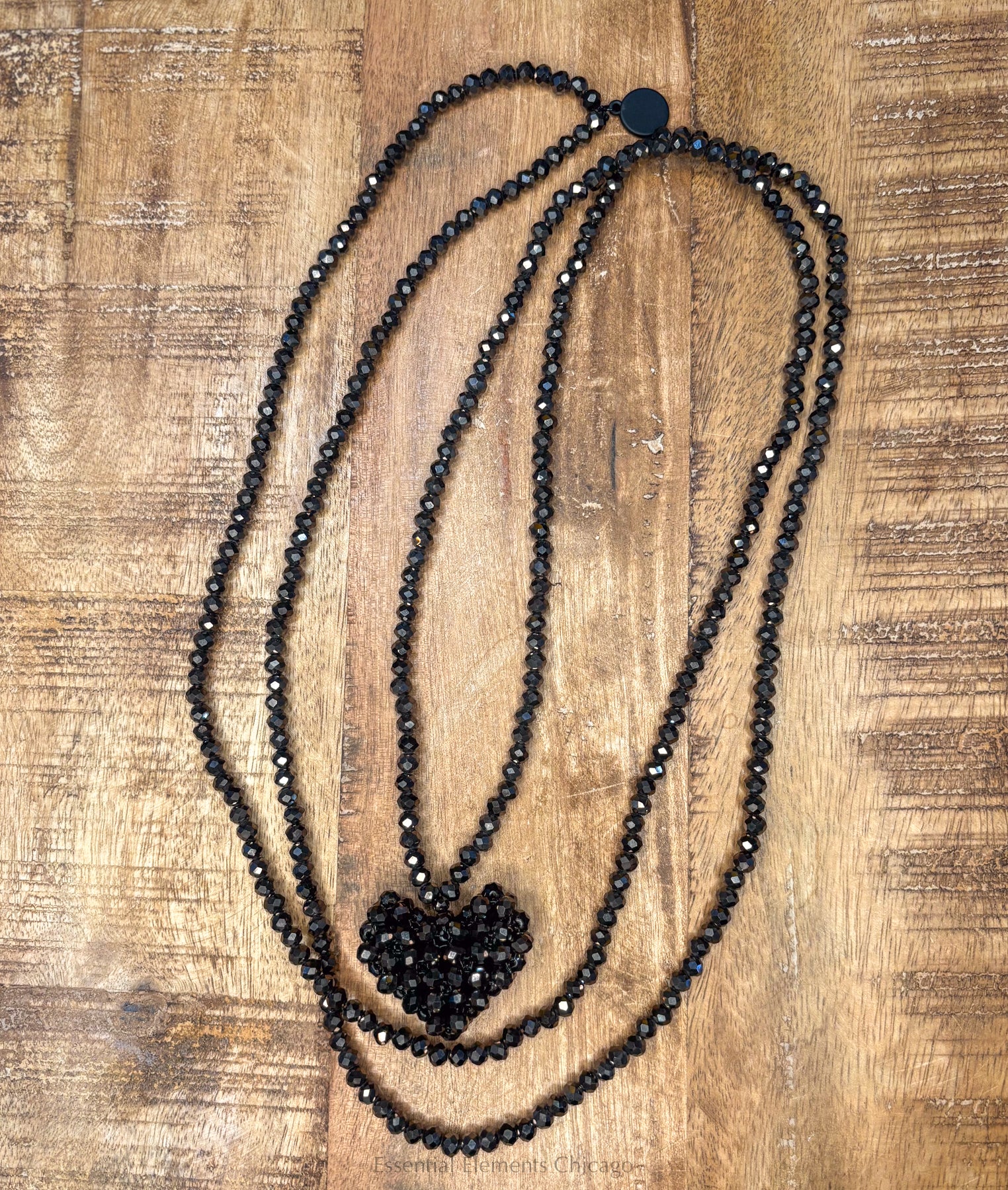 Pluslavie Across Heart-X-Long, Chocolate - Essential Elements Chicago