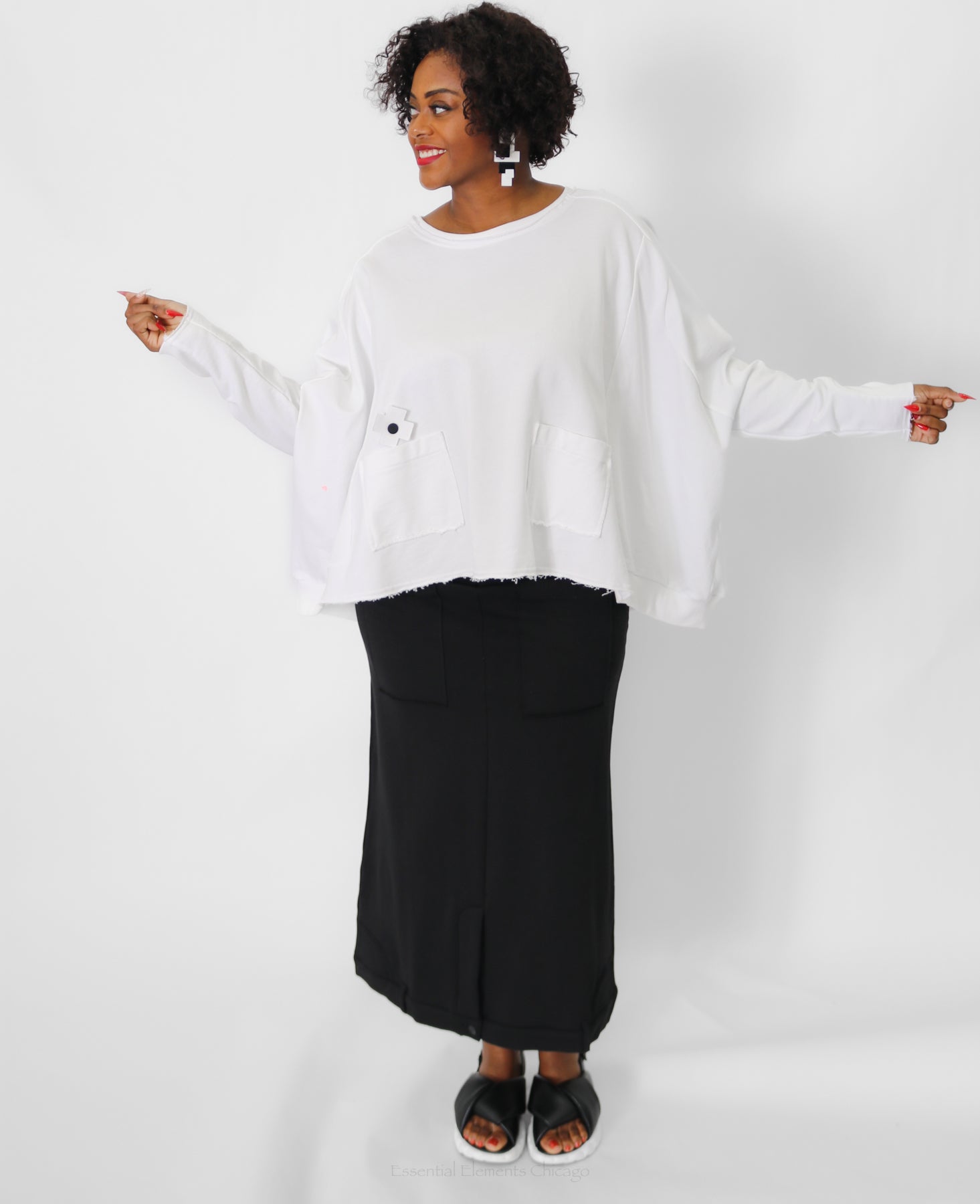 Pluslavie Black Pen Skirt - Essential Elements Chicago