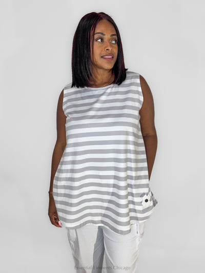 Pluslavie Cement Stripe Tank - Essential Elements Chicago