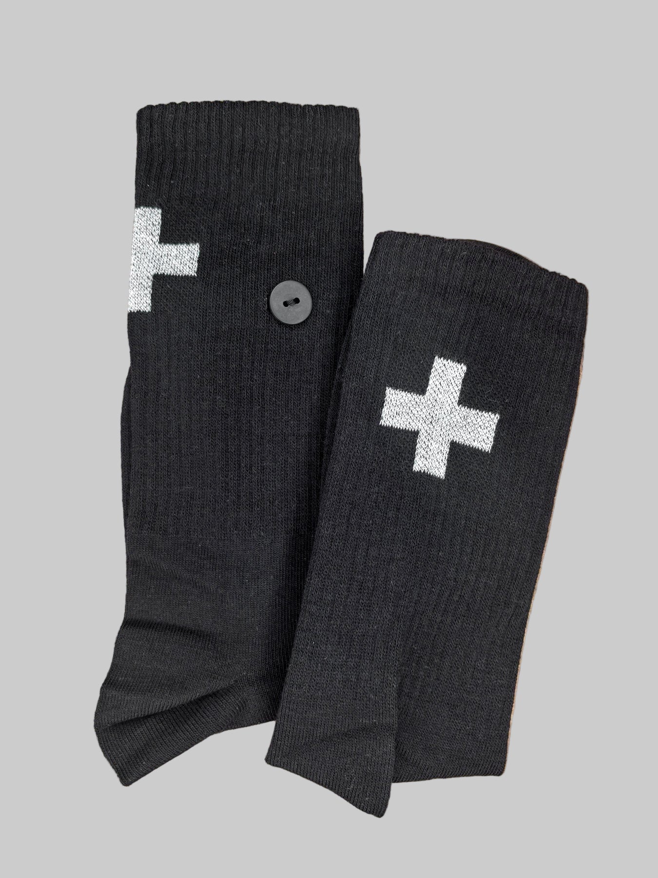 Pluslavie Crew Socks, Black - Essential Elements Chicago